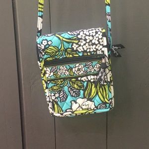 Vera Bradley cross body blue and green